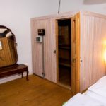 Ferienwohnung am Schloß - Sauna Tür auf