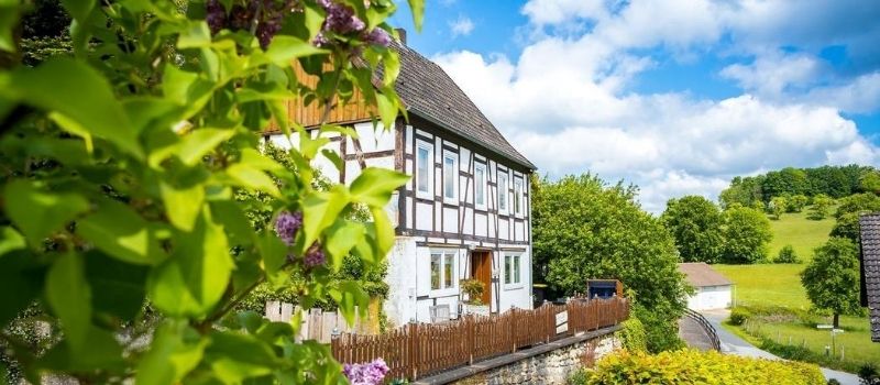 Das Landhaus am Himmelsberg in der Außenansicht
